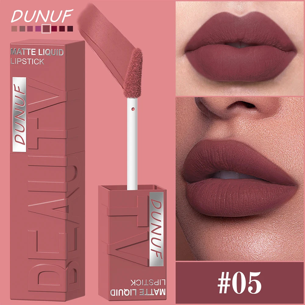 Gloss Lèvres Mat Velvet Tube Carré Waterproof Longue Tenue 8 Teintes – CLEVI Paris