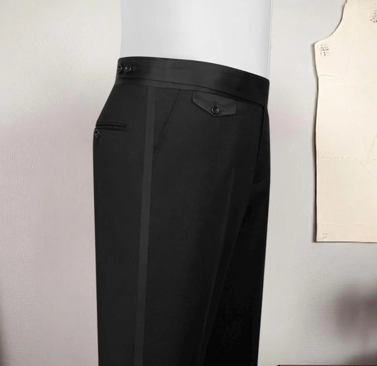 Costume smoking homme noir 2 pièces – CLEVI Paris