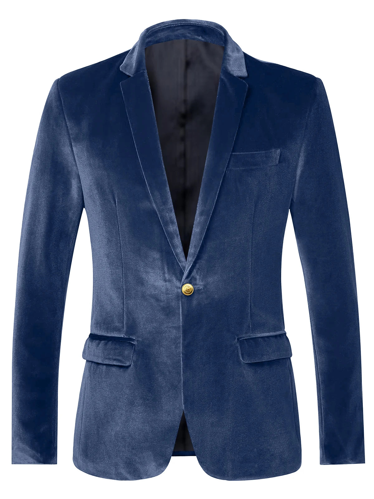 Blazer velours homme à bouton doré – CLEVI Paris