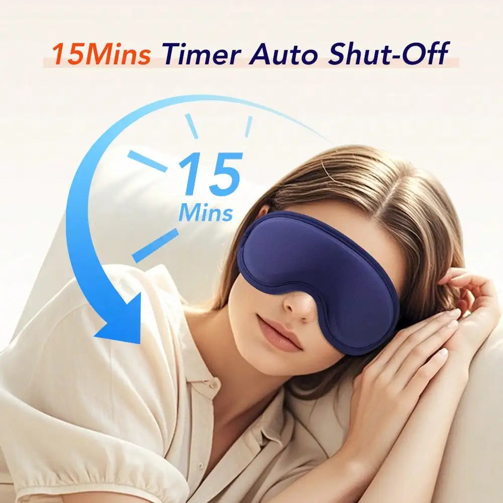 Masque yeux chauffant à vibrations USB-C – CLEVI Paris