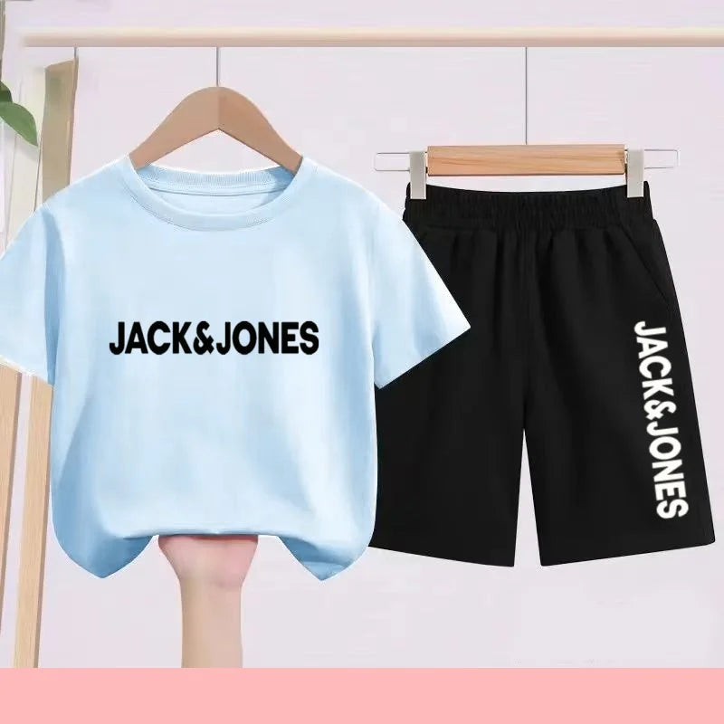 Ensemble enfant imprimé T-shirt et short – CLEVI Paris