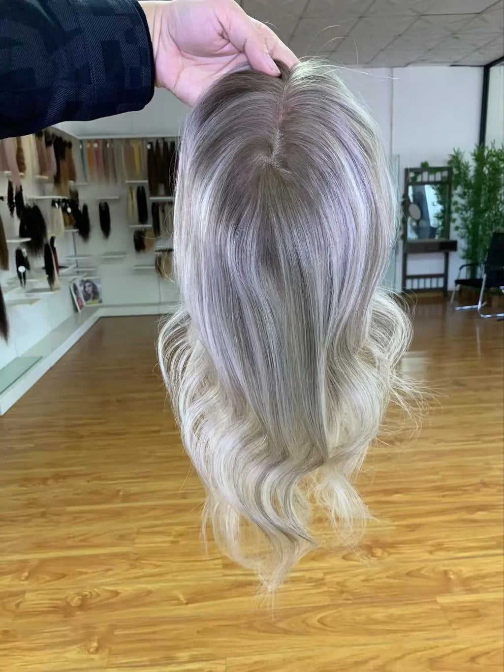 Topper Capillaire Mono Lace 5,5x6,5 Pouces – Cheveux Humains Virgin Hair – CLEVI Paris