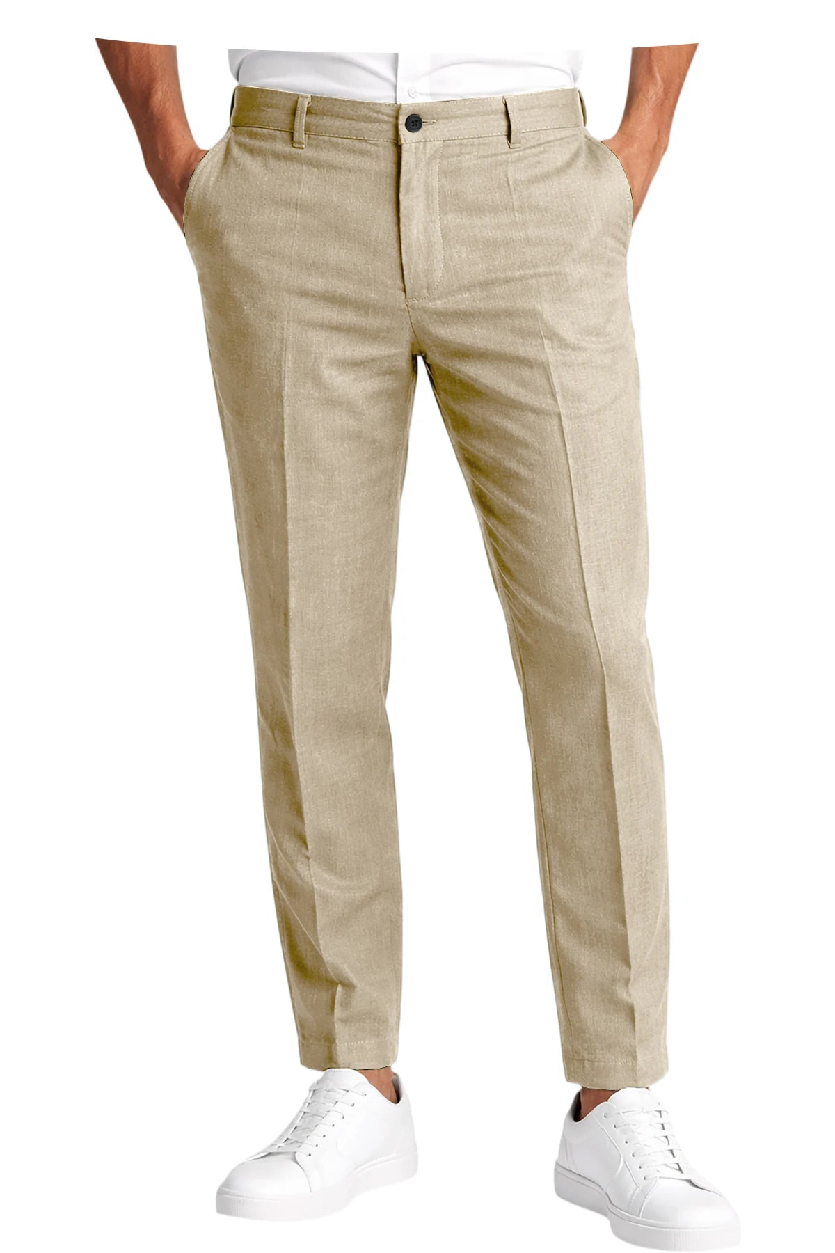 Pantalon homme en lin coupe slim – CLEVI Paris