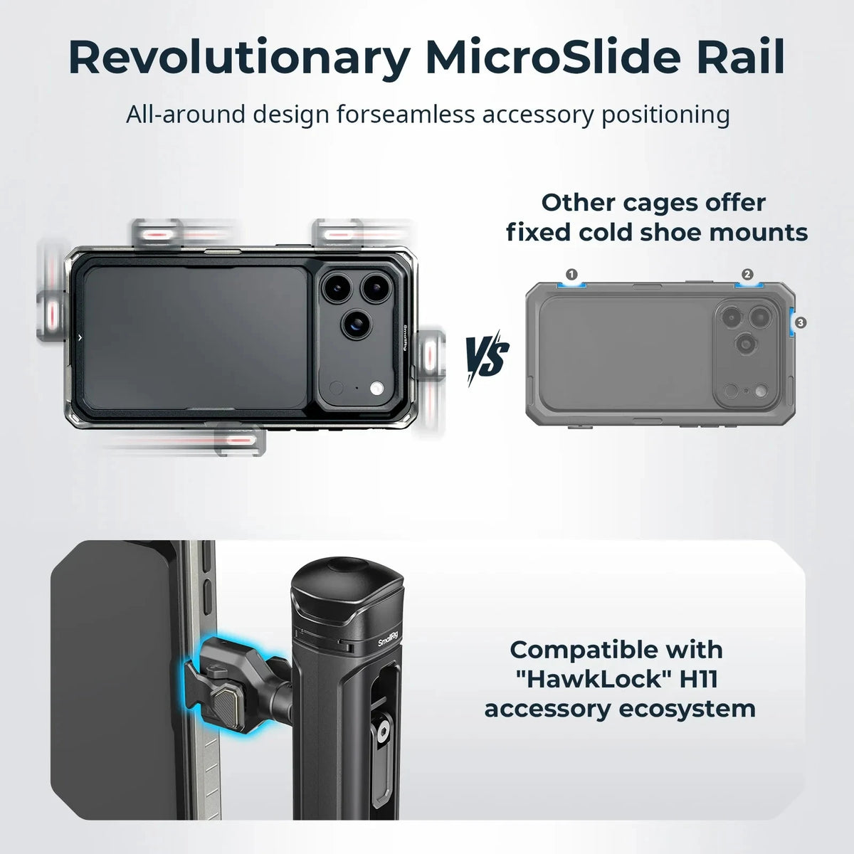 Cage vidéo SmallRig série 6900 SR-MicroSlide – CLEVI Paris