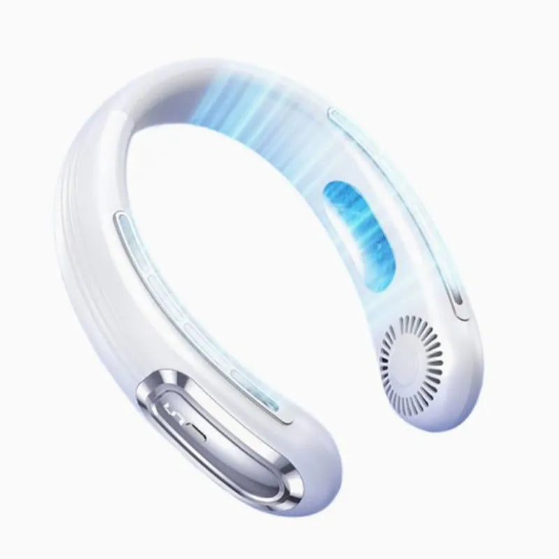 Ventilateur de cou sans pales rechargeable LED – CLEVI Paris