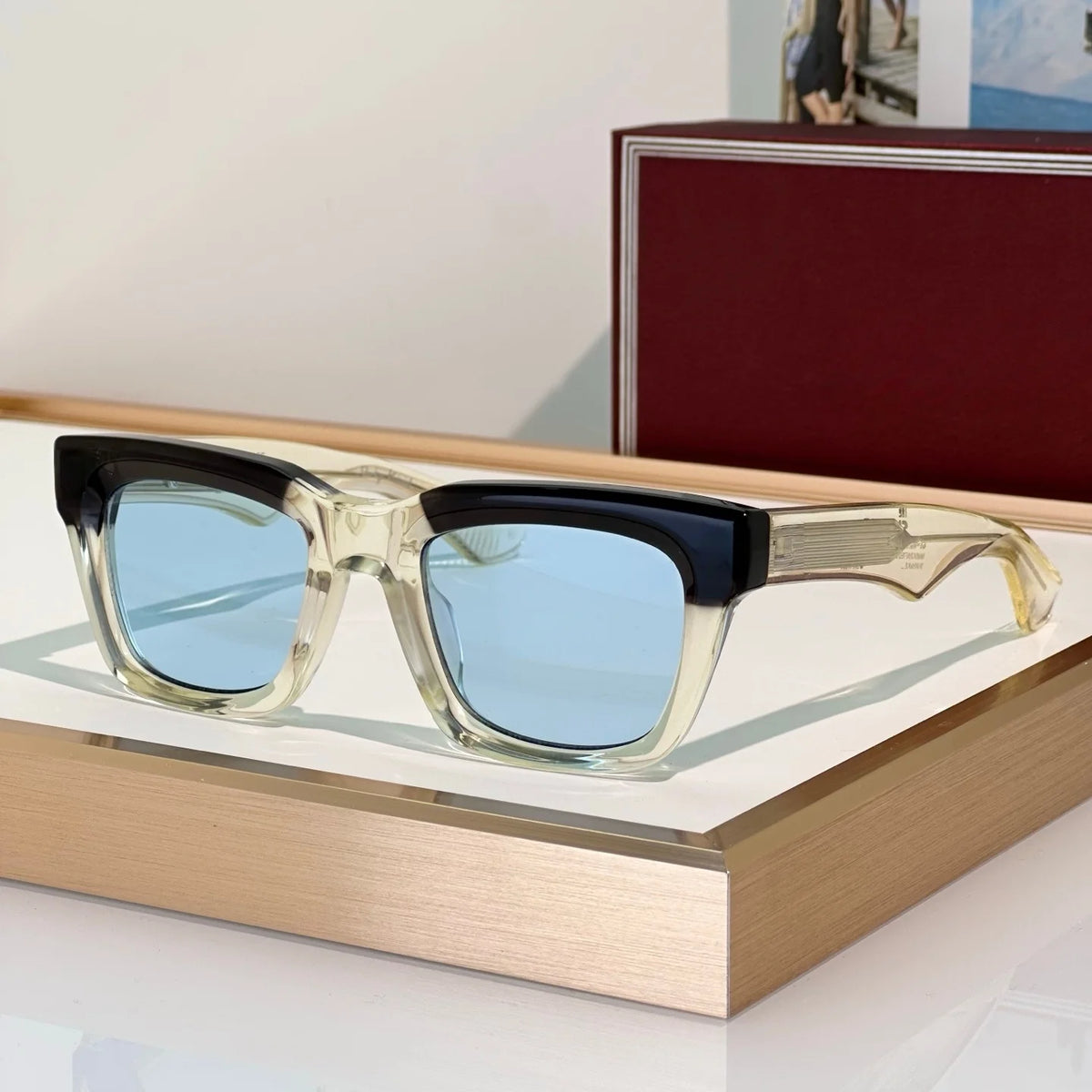 Lunettes de Soleil Carrées Acétate Unisexe UV400 Torrance – CLEVI Paris