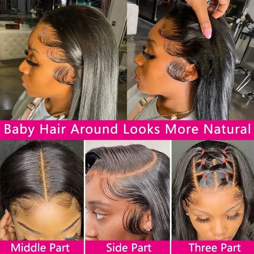 Perruque Lace Front HD Straight Remy 200% 13x4/13x6 – CLEVI Paris