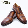 Oxford brogue homme en cuir à lacets – CLEVI Paris
