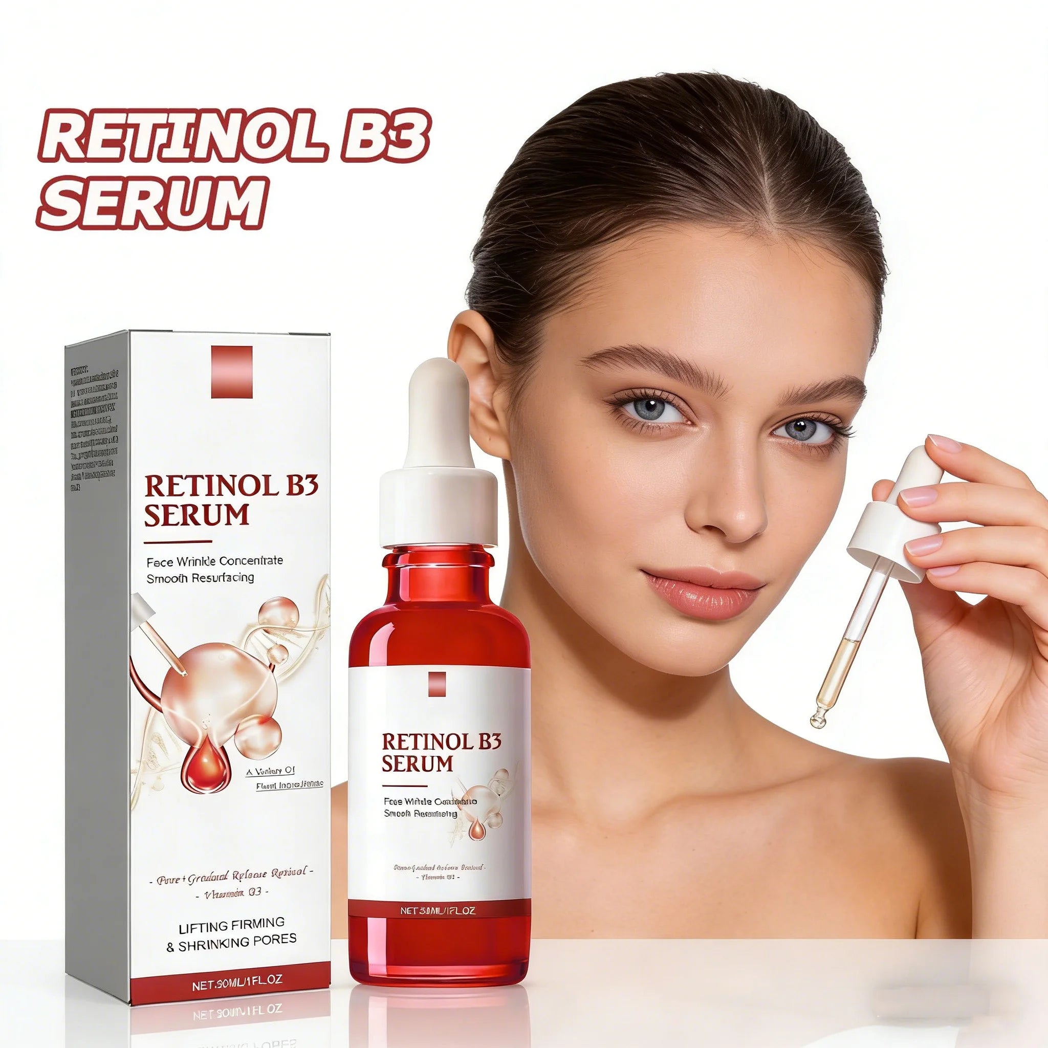 Essence Visage Rétinol B3 30ml – Anti-Rides, Raffermissant & Hydratant – CLEVI Paris