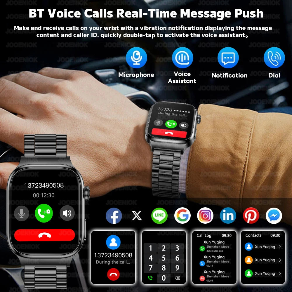 Montre ChiBear AMOLED 2,04″ appels Bluetooth – CLEVI Paris