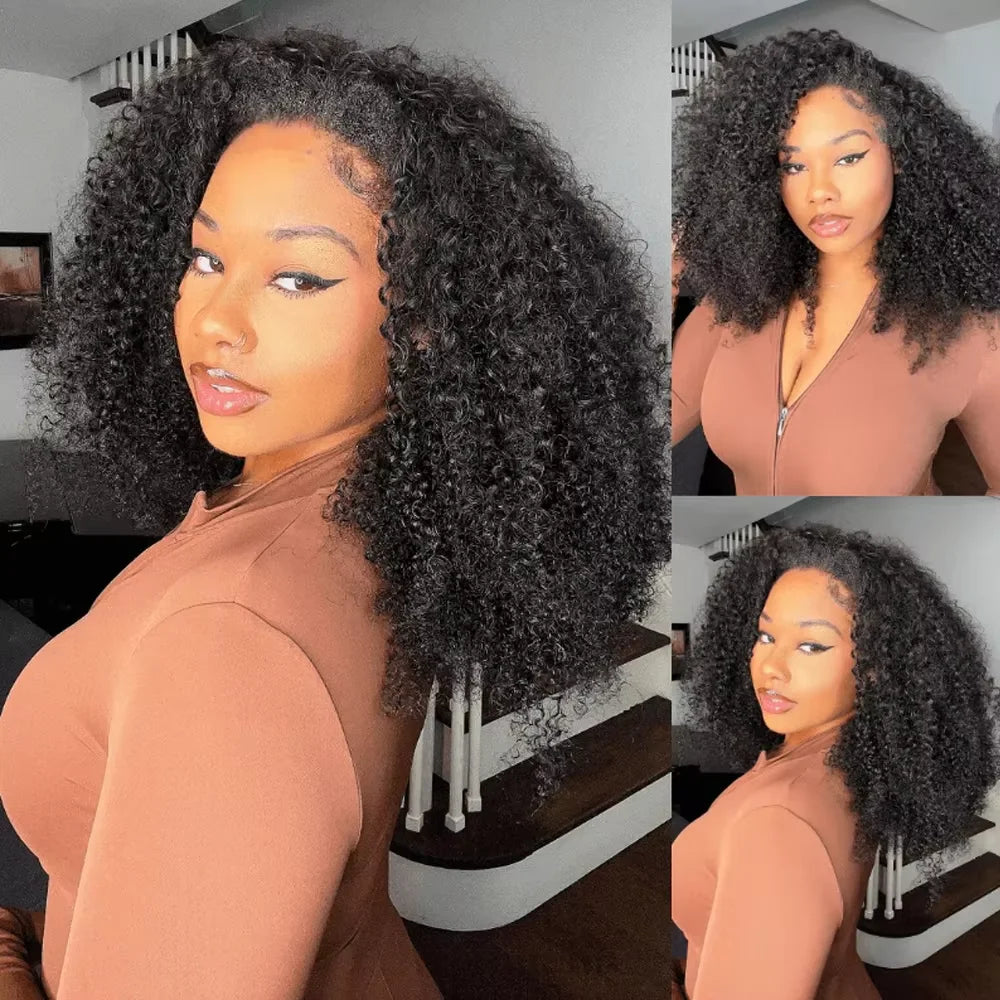 Demi-Perruque Deep Wave Cheveux Humains Drawstring 250% – CLEVI Paris
