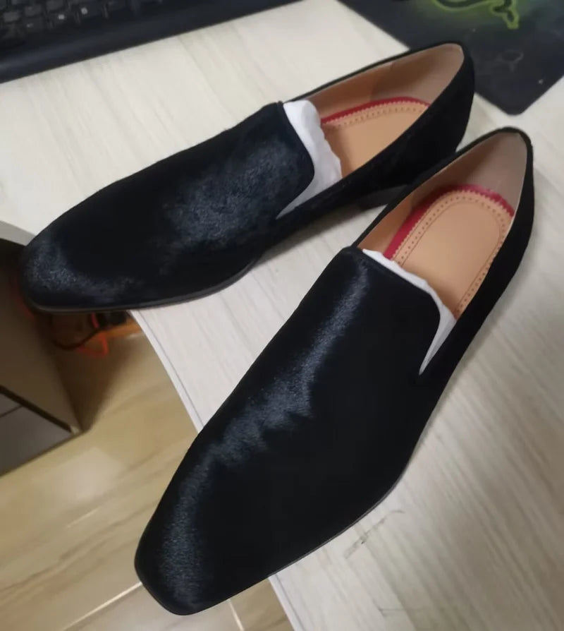 Mocassins Cuir Crin de Cheval Homme Luxe – CLEVI Paris