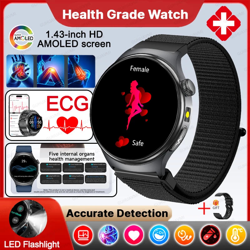 Montre connectée TK27 AMOLED 1,43″ – CLEVI Paris