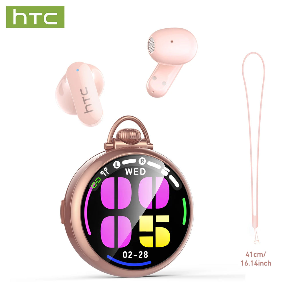 Écouteurs HTC NE71 TWS Bluetooth 6.0 IPX6 Écran LED HiFi – CLEVI Paris