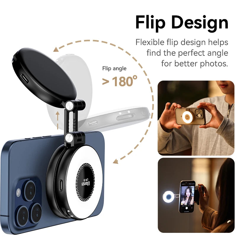 Lampe magnétique Ulanzi LM19 avec support – CLEVI Paris
