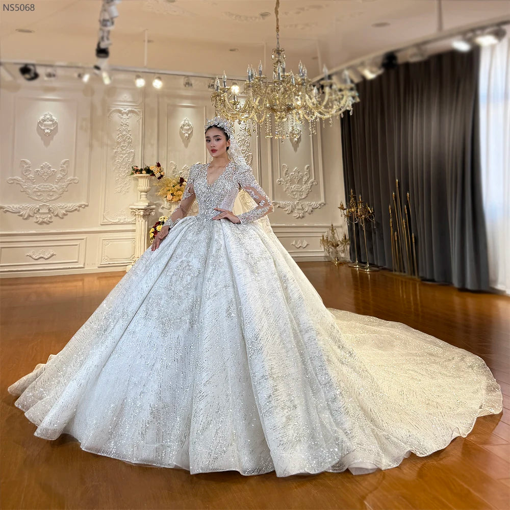 Robe de mariée princesse à fleurs – CLEVI Paris