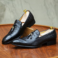 Mocassins homme à pampilles en cuir véritable – CLEVI Paris
