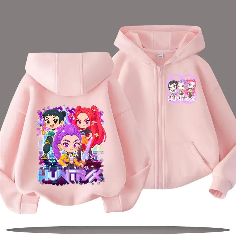 Sweat à capuche enfant zippé imprimé – CLEVI Paris