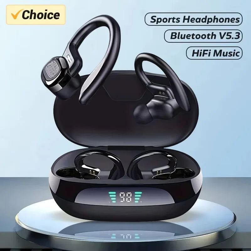 Écouteurs TWS Bluetooth 5.3 Crochet Sport HiFi Waterproof – CLEVI Paris