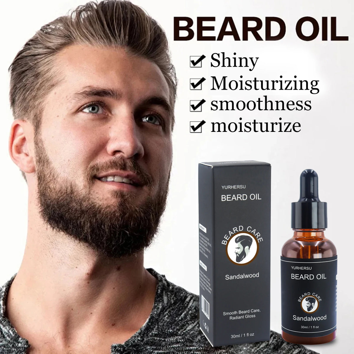 Huile de soin barbe YURHERSU 30 ml – CLEVI Paris