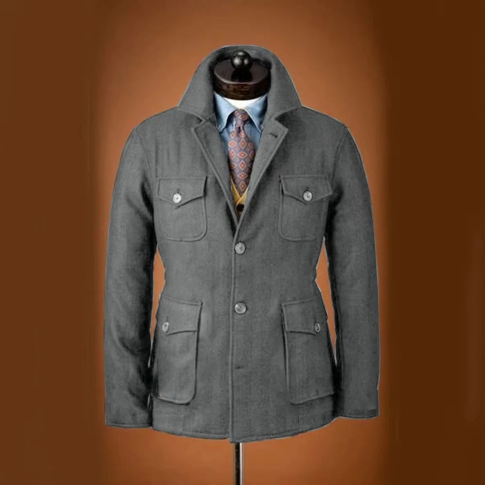 Veste homme en laine mélangée – CLEVI Paris