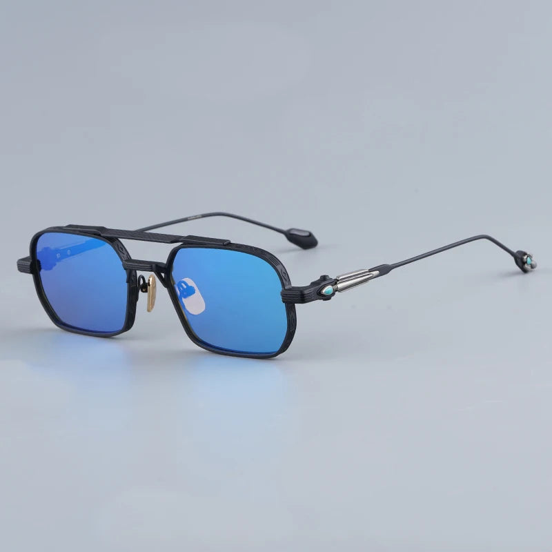 Lunettes de Soleil Carrées Façon Main Deaver UV400 Unisexe – CLEVI Paris