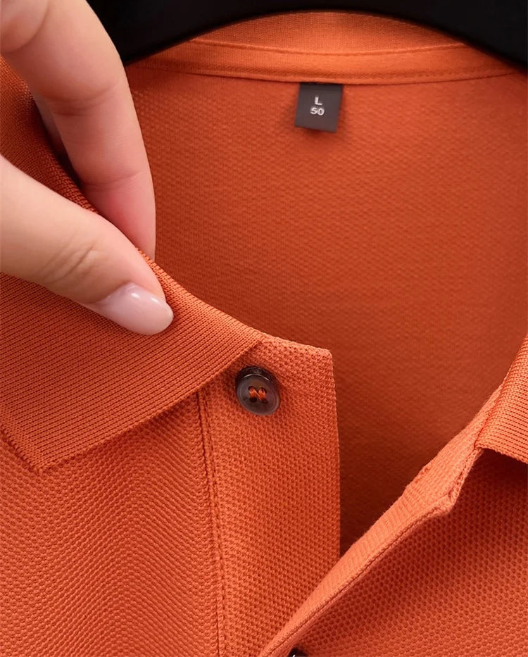 Polo Homme 100% Coton Broderie Épi Slim Fit Anti-Froissage Golf Casual Été M-4XL – CLEVI Paris
