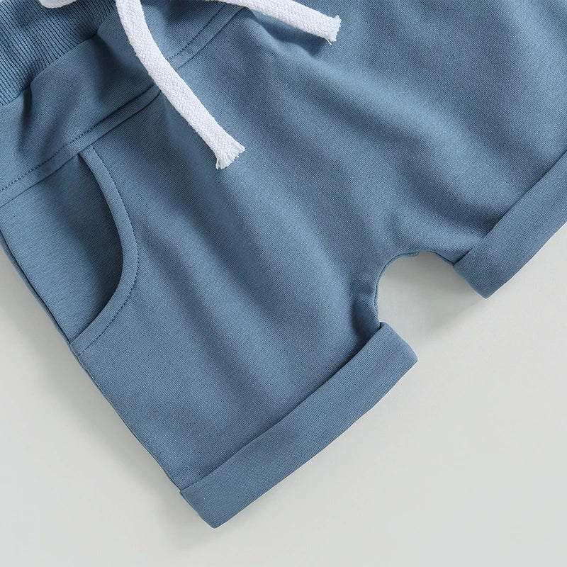 Ensemble bébé garçon blanc et bleu imprimé – CLEVI Paris