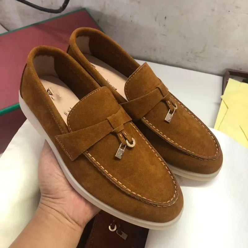 Mocassins unisexes en microfibre – CLEVI Paris