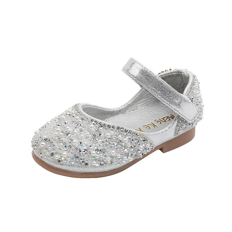 Chaussures fille à nœud, perles et strass – CLEVI Paris