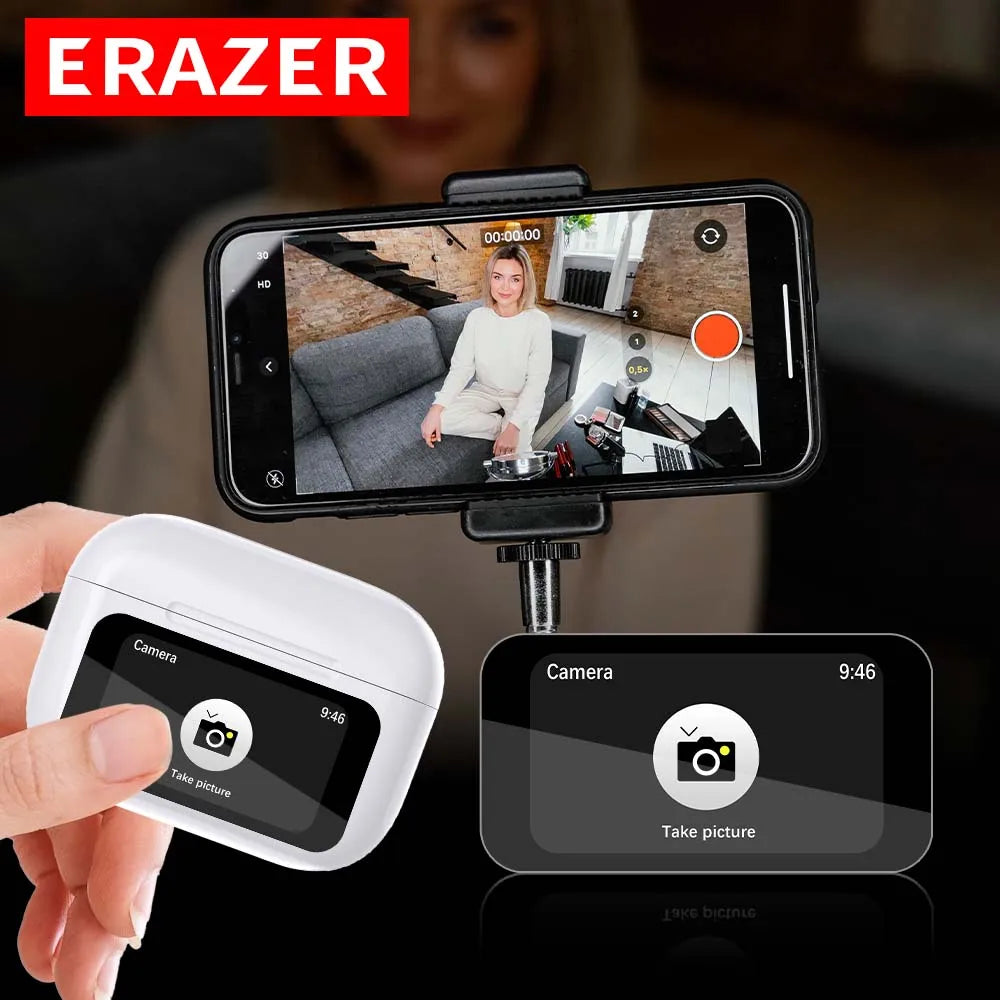 Écouteurs TWS ERAZER ANC Écran LCD Tactile Bluetooth 5.0 – CLEVI Paris