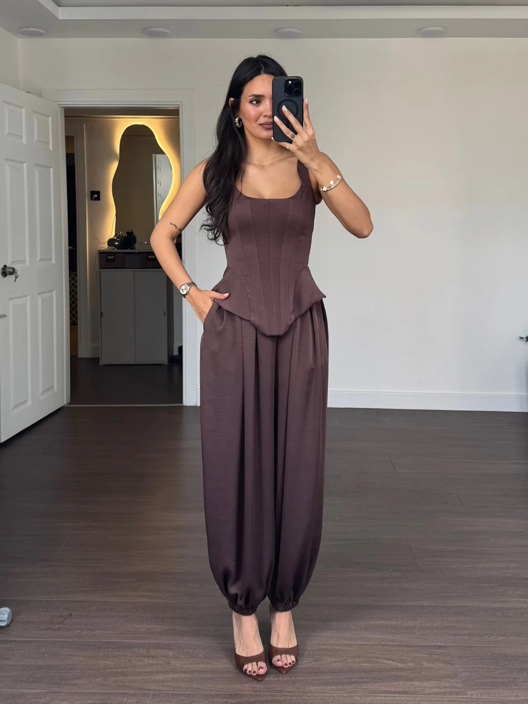 Ensemble débardeur et pantalon large – CLEVI Paris