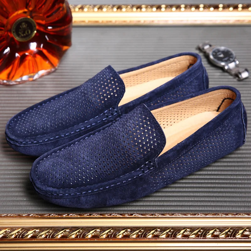 Mocassins Homme Daim Respirants Semelle Massage Casual 4 Coloris Pointures 38-44 – CLEVI Paris