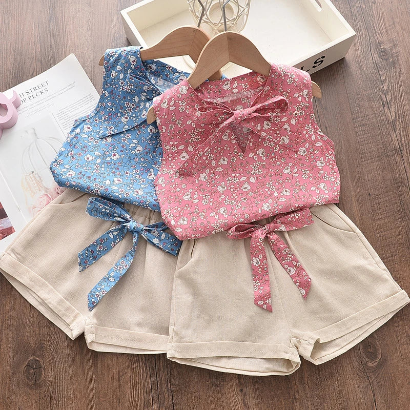 Ensemble bébé fille débardeur et short – CLEVI Paris