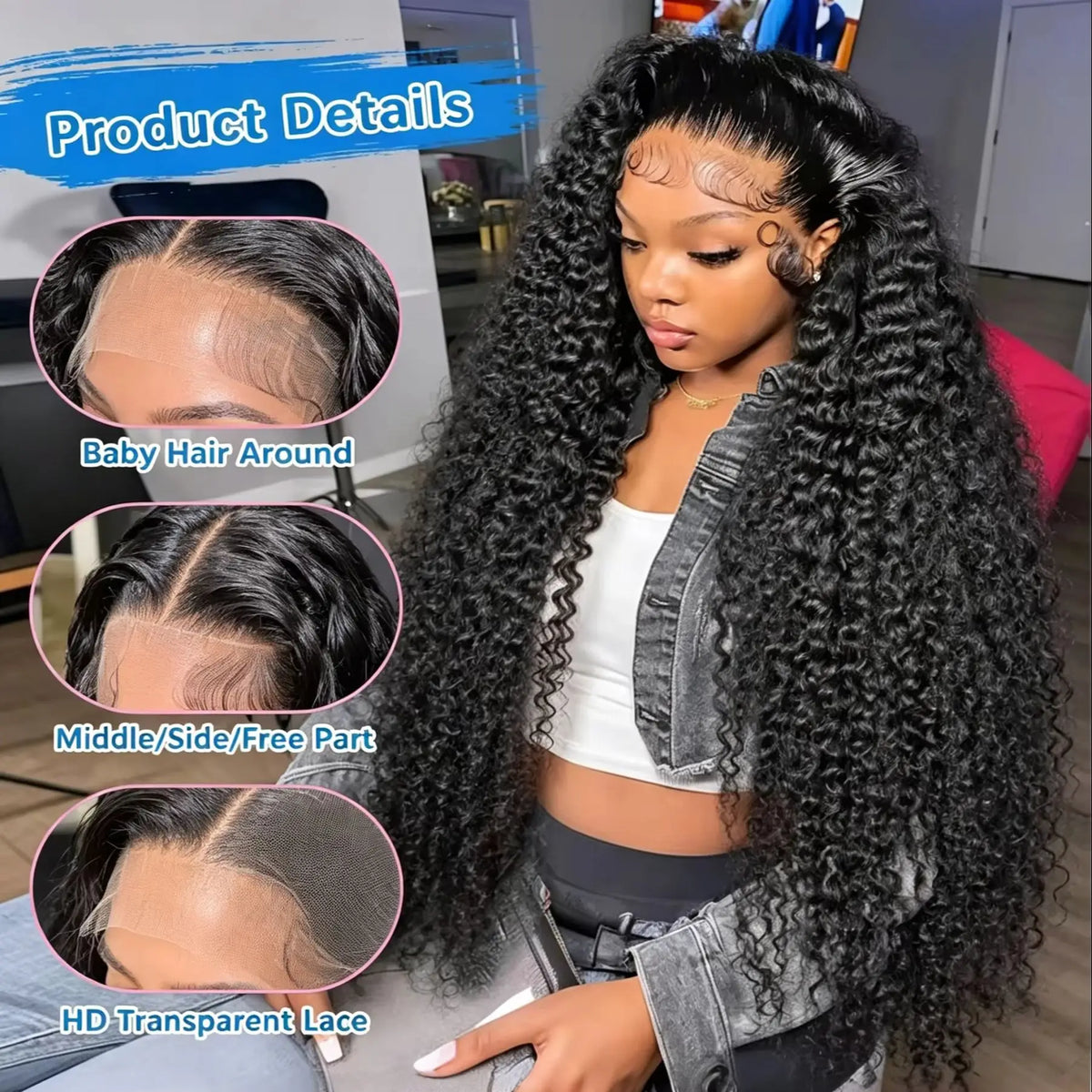 Perruque Deep Wave Cheveux Humains HD Lace 13x6 – CLEVI Paris