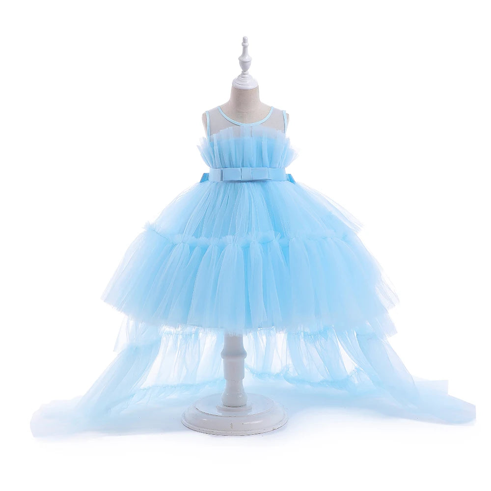 Robe fille en tulle T5353 – CLEVI Paris