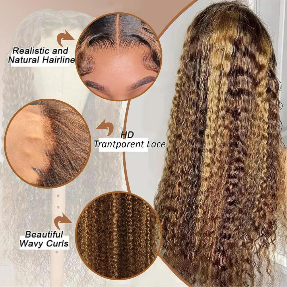 Perruque Lace Front Deep Wave Cheveux Humains – CLEVI Paris