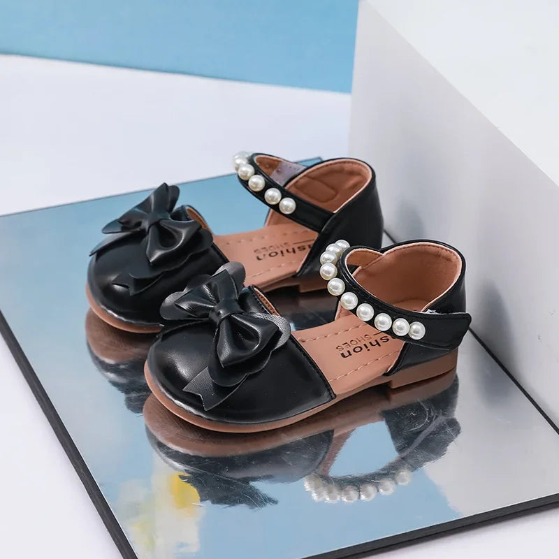 Sandales enfant à perles et nœud – CLEVI Paris