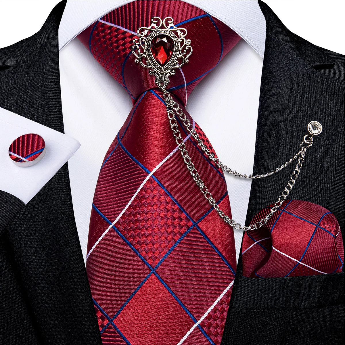 Coffret cravate homme, pochette et accessoires – CLEVI Paris