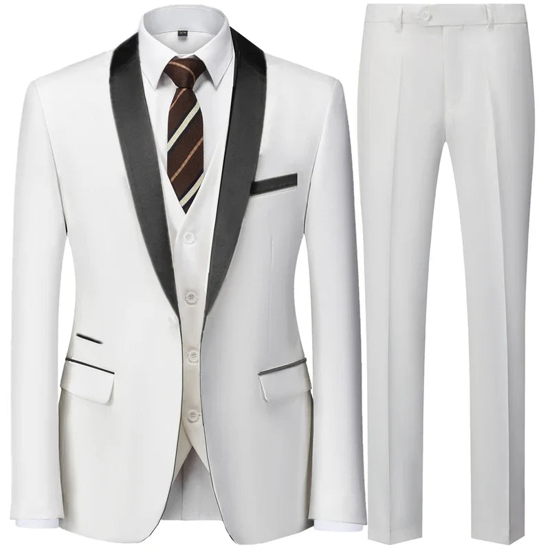 Costume homme 3 pièces, coupe droite – CLEVI Paris