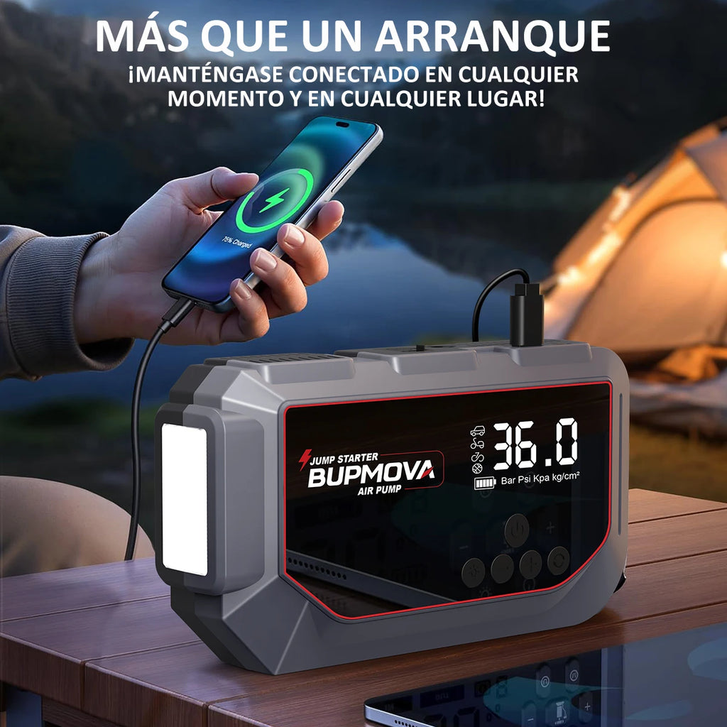 Démarreur d’urgence voiture avec pompe à air – CLEVI Paris