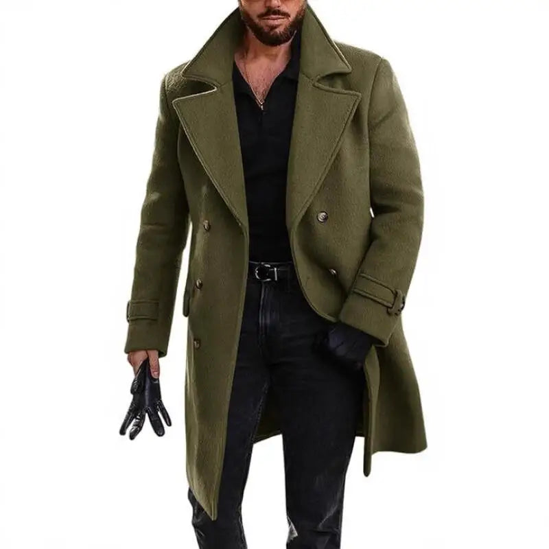 Manteau long croisé homme – CLEVI Paris