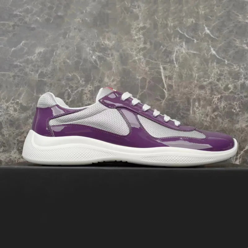 Sneakers Basses en Cuir et Maille Mixte – CLEVI Paris