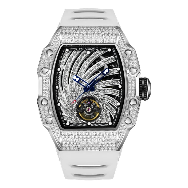 HANBORO 9011 Montre Homme Automatique Miyota 240 Cristaux Étanche 5ATM – CLEVI Paris