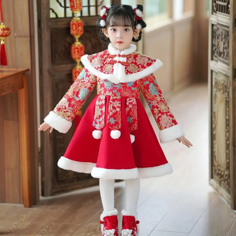 Robe Hanfu fille brodée pour fêtes – CLEVI Paris
