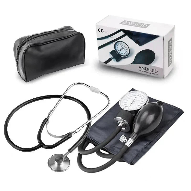 Tensiomètre Bras Manuel Anéroïde + Stéthoscope Sac – CLEVI Paris