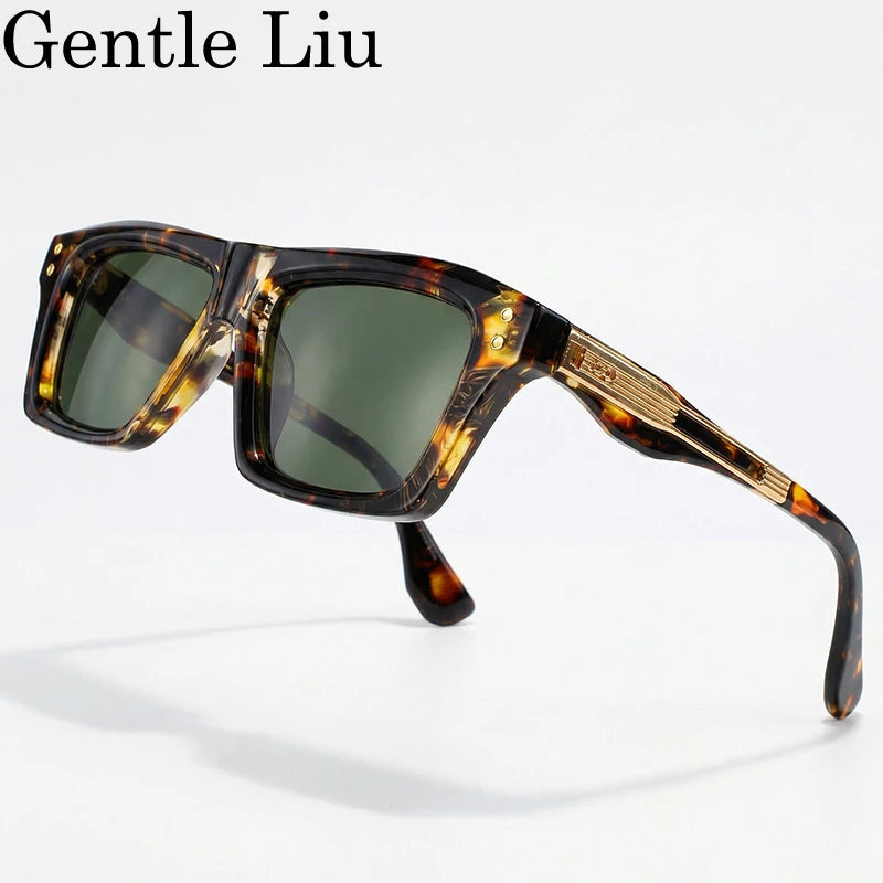 Lunettes de soleil homme carrées rétro – CLEVI Paris