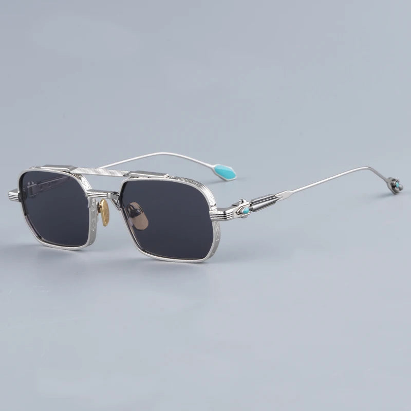 Lunettes de Soleil Carrées Façon Main Deaver UV400 Unisexe – CLEVI Paris