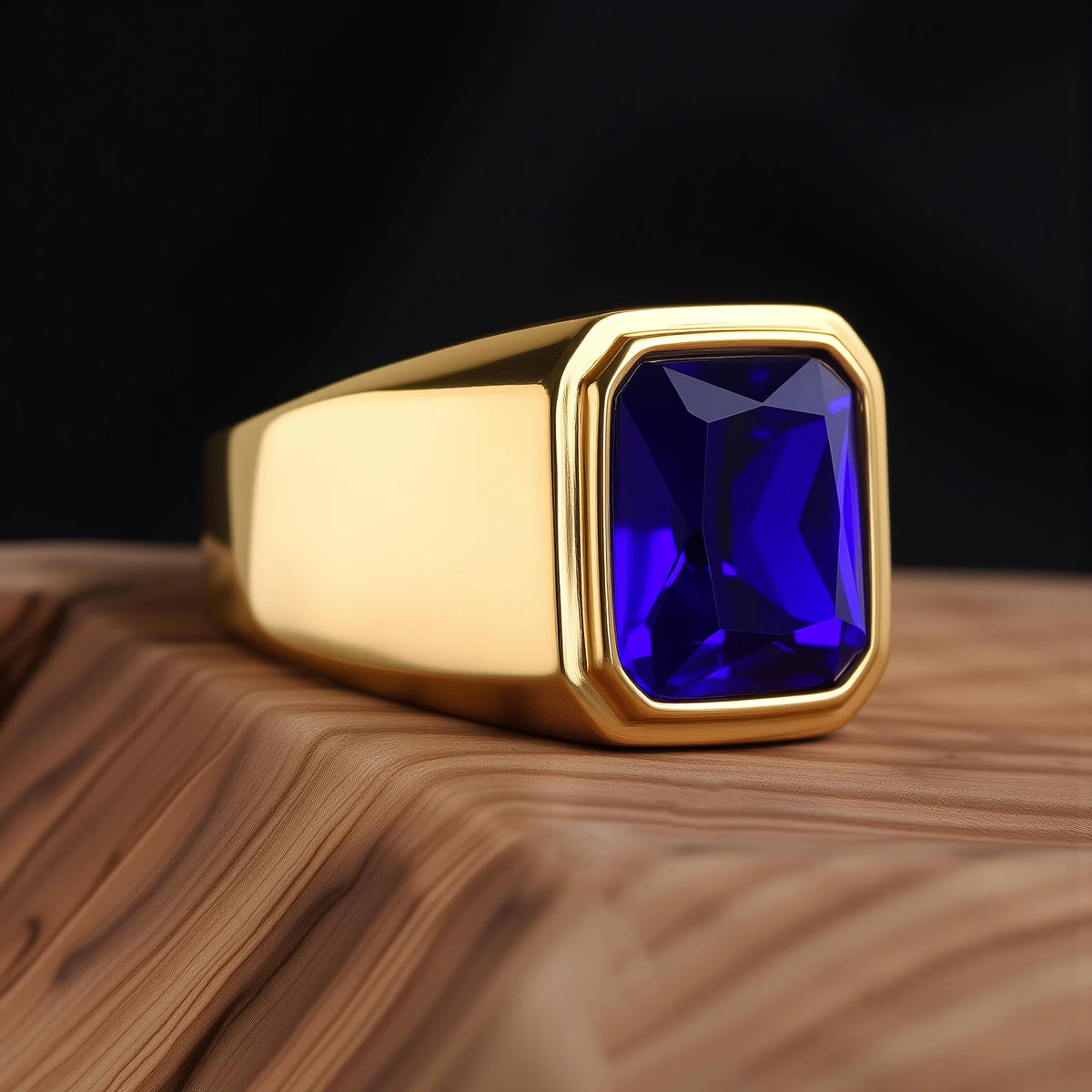 Bague Unisexe Acier Inoxydable Doré 18K – CLEVI Paris