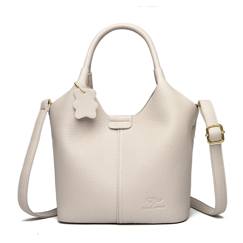 Sac à Main Femme Cuir PU Souple Grande Capacité 5 Poches – CLEVI Paris